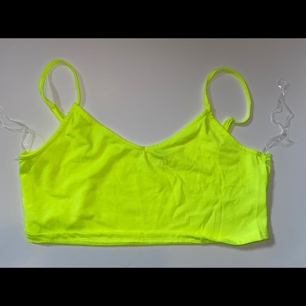 Yellow cropped cami
